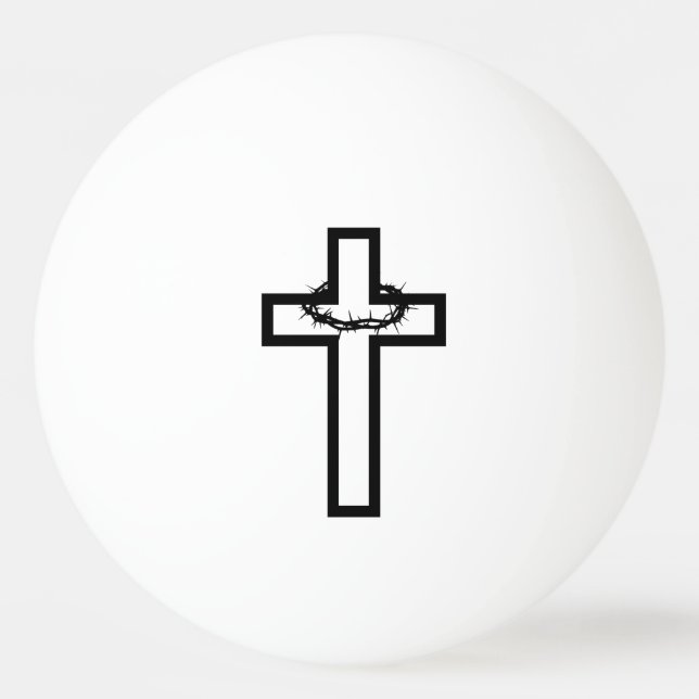 Thorn Cross Ping Pong Ball Tischtennisball (Vorderseite)