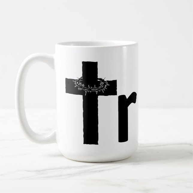 Thorn Cross Wahrheit Kaffeetasse (Links)