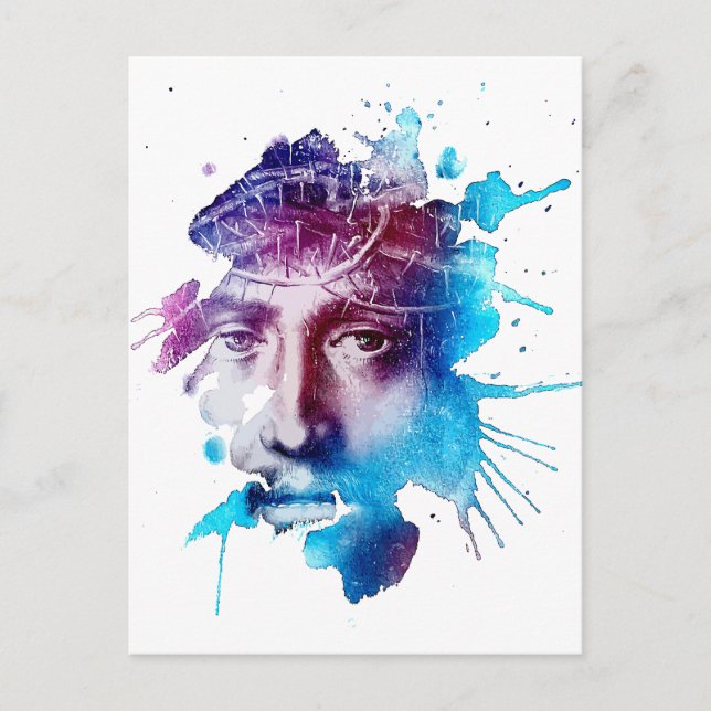 Thorn Crown Jesus Christus Leidenschaft Abstrakte  Postkarte (Vorderseite)