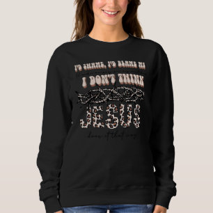 Thorn Leopard Religious Inspirational Christlich Q Sweatshirt