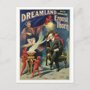 Thorn Magician ~ Dreamland Vintag Magic Act Postkarte