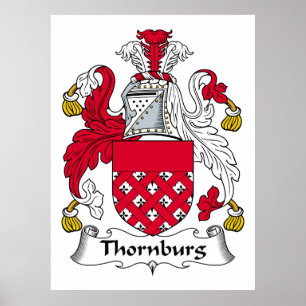 Thornburg-Familienwappen Poster