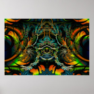 Thorne von Thornz 3D Symmetrisches Fraktal Poster