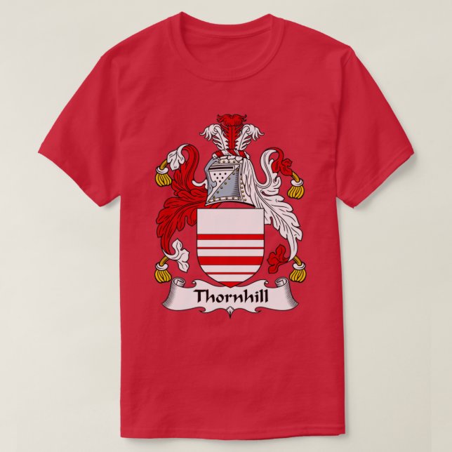 Thornhill Coat of Arms Family Crest T-Shirt (Design vorne)
