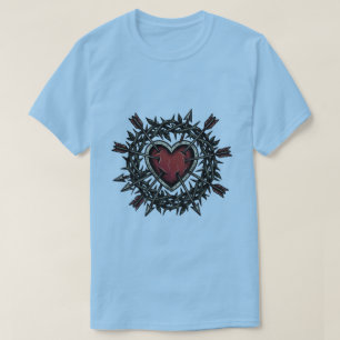 Thorns & Arrows Vintage-Tattoo-Flash-Heart-T-Shi T-Shirt