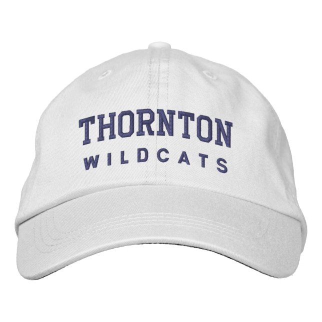 THORNTON W I L D C A T S StickHat Bestickte Baseballkappe (Vorderseite)