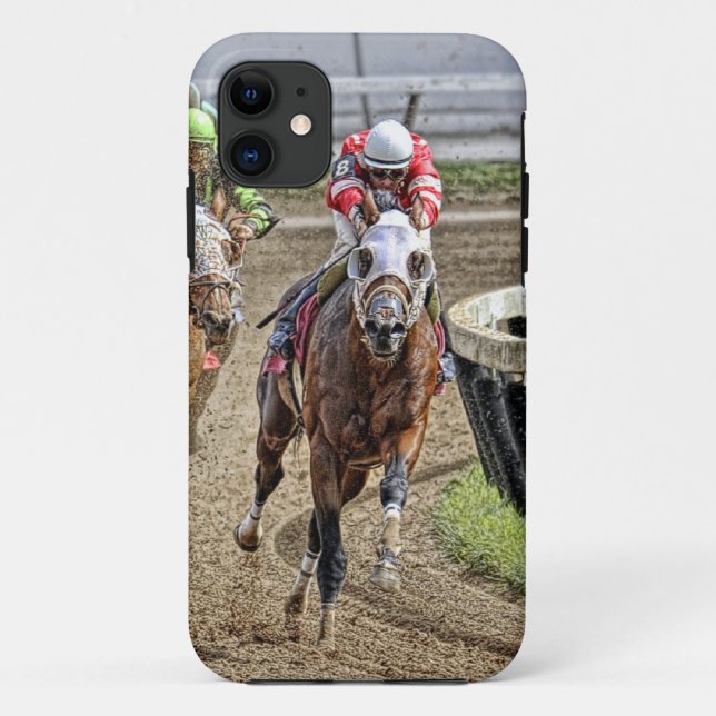 Thoroughbred, der zuletzt Drehung rundet Case-Mate iPhone Hülle (Rückseite)