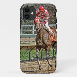 Thoroughbred-Galopp zurück iPhone 11 Hülle