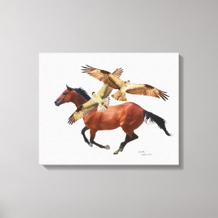 Thoroughbred-Pferd feilbietet Leinwand