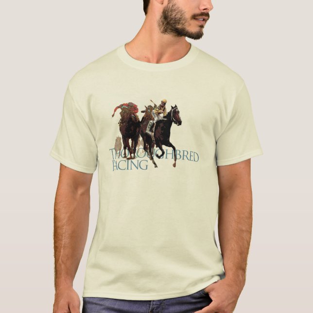 Thoroughbred-Pferderennen-Geschenke T-Shirt (Vorderseite)