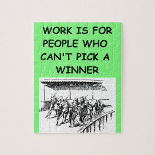 Thoroughbred-Pferderennen Puzzle