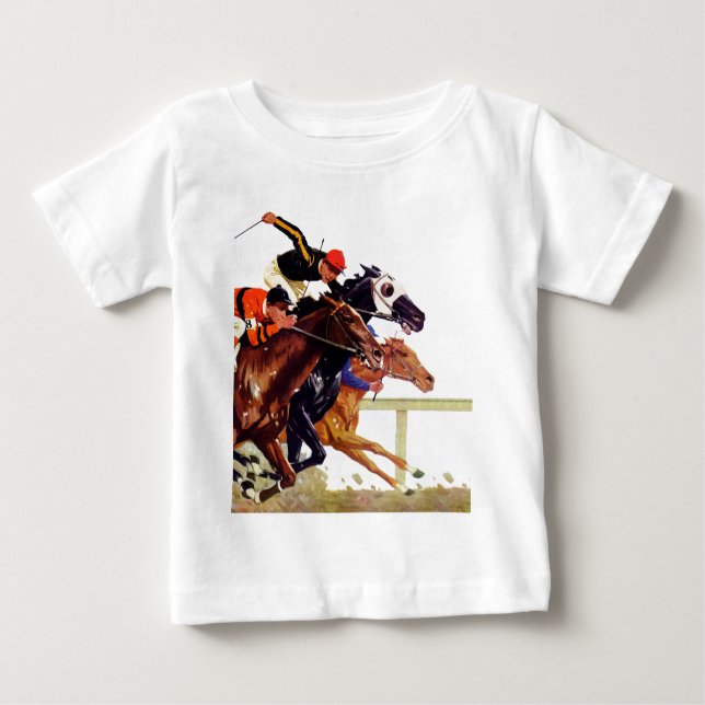 Thoroughbred-Rennen Baby T-shirt (Vorderseite)