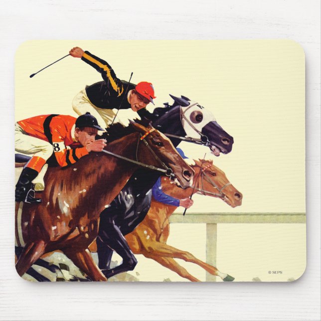 Thoroughbred-Rennen Mousepad (Vorne)