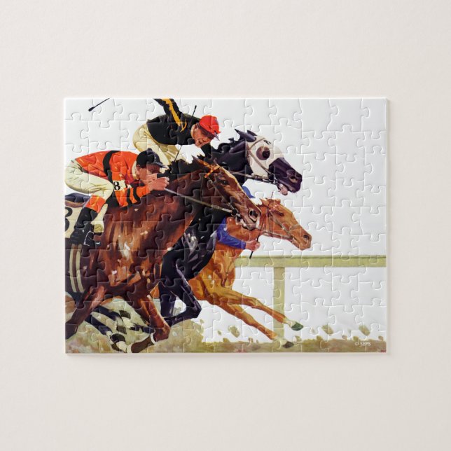 Thoroughbred-Rennen Puzzle (Horizontal)