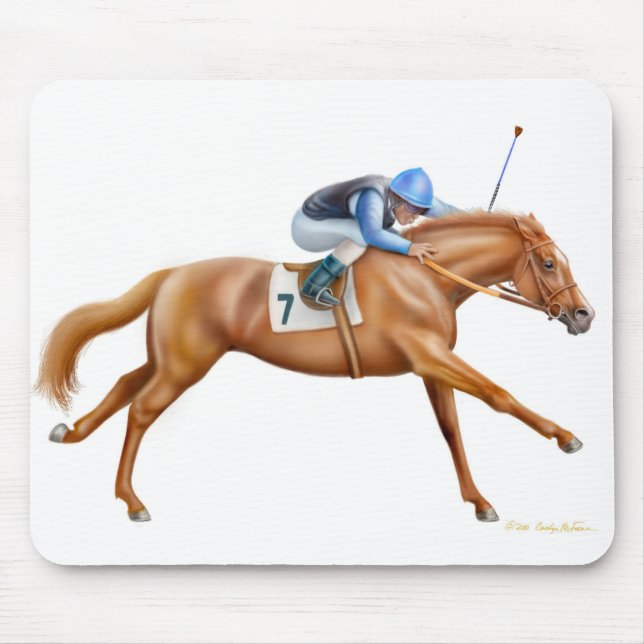 Thoroughbred-Rennpferd Mousepad (Vorne)