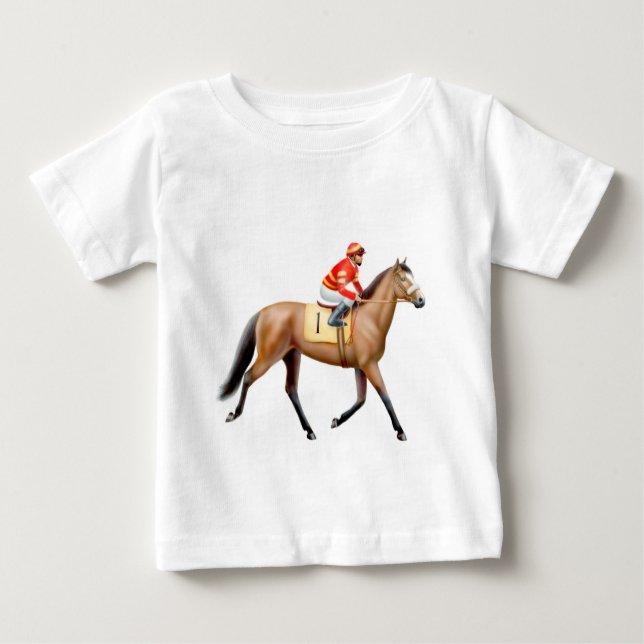 Thoroughbred-Rennpferd-Säuglings-T - Shirt (Vorderseite)