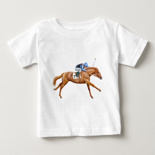 Thoroughbred-Rennpferd-Säuglings-T - Shirt (Vorderseite)