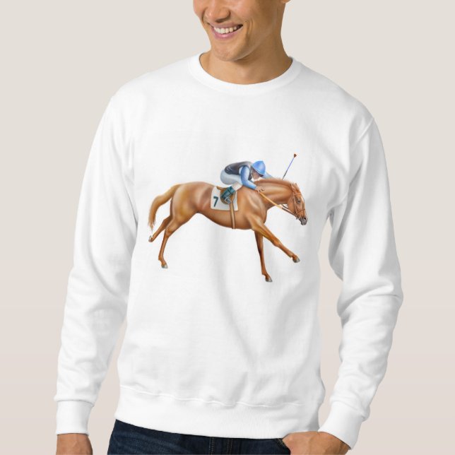 Thoroughbred-Rennpferd-Sweatshirt Sweatshirt (Vorderseite)