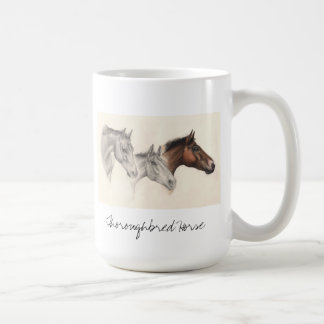 Thoroughbredpferd im Bleistift und in der Tasse