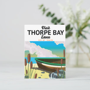 Thorpe Bay Essex Seaside Reiseplakat. Postkarte