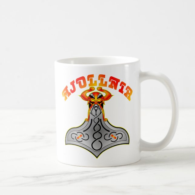 Thor's Hammer Mjollnir Tasse (Rechts)