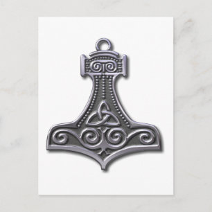 Thor's Hammer-silber Postkarte