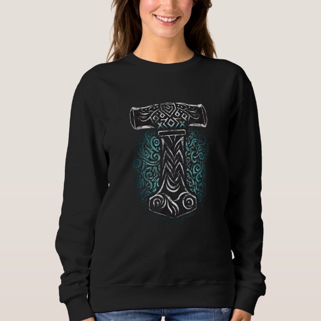 Thors Hammer, viking, god, Norse mythology, Celtic Sweatshirt (Vorderseite)