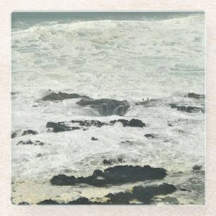 Thor's Nun, Cape Perpetua, Oregon Coast Glasuntersetzer