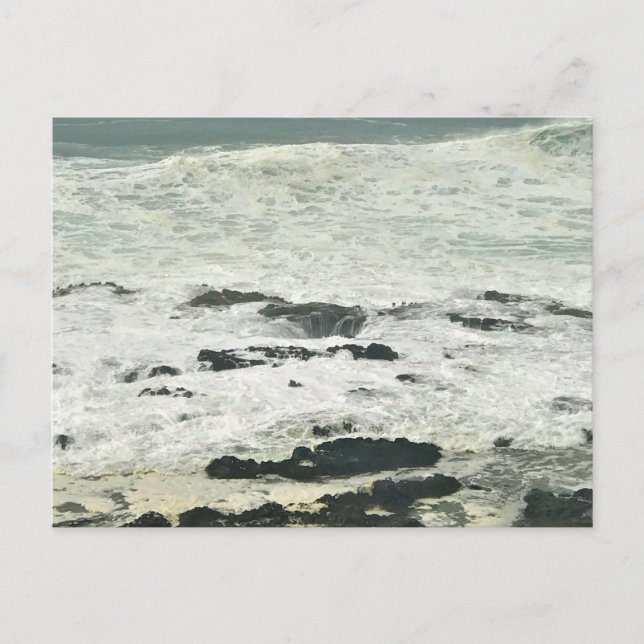 Thor's Nun, Cape Perpetua, Oregon Coast Postkarte (Vorderseite)