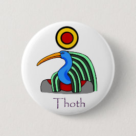 Thoth - Altes ägyptisches Abzeichen Button