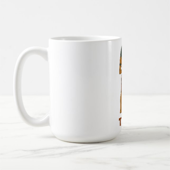 Thoth - Der altägyptische Gott der Weisheit Kaffeetasse (Links)