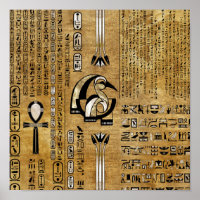 Thoth - Djhuty Egytian God- Gold und Perle
