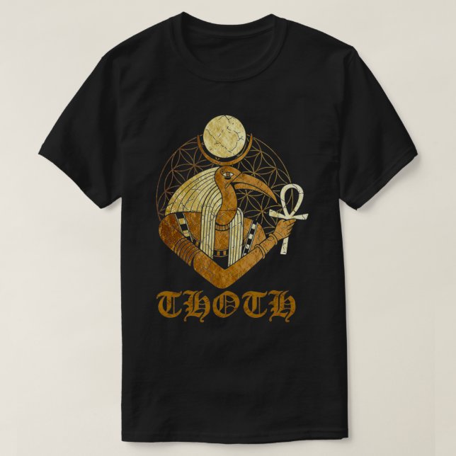 THOTH  Egyptian God Of Moon Science And believe i  T-Shirt (Design vorne)