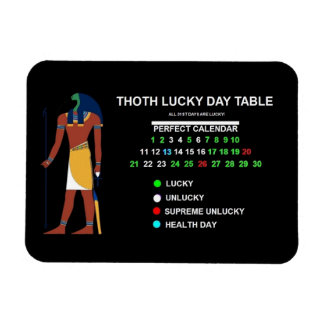 THOTH LUCKY DAY TABLE MAGNET