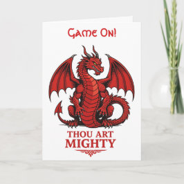 Thou Art Mighty Match Day Motif Karte