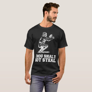 Thou Shalt Baseball-Fänger-Witz-T - Shirt nicht