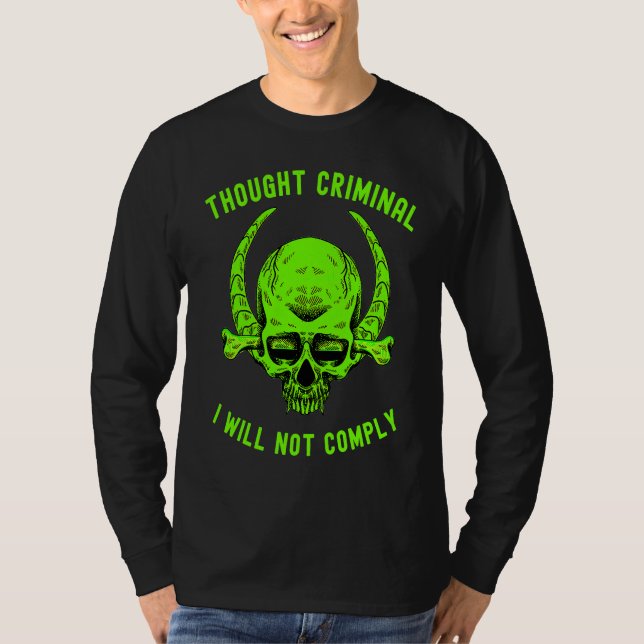 Thought Criminal Great Reset Ministry of Truth T-Shirt (Vorderseite)