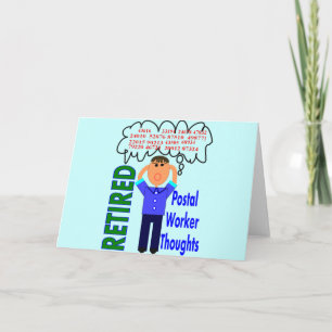 "Thoughts" - Funny Zip-Codes für veraltete Postarb Karte