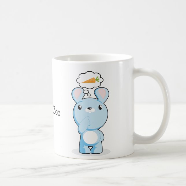 Thoughtul u. hungrige Häschen-Tasse Tasse (Rechts)