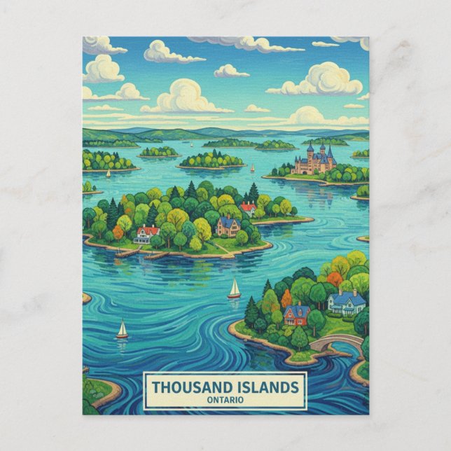 Thousand Islands Ontario Canada Postkarte (Vorderseite)