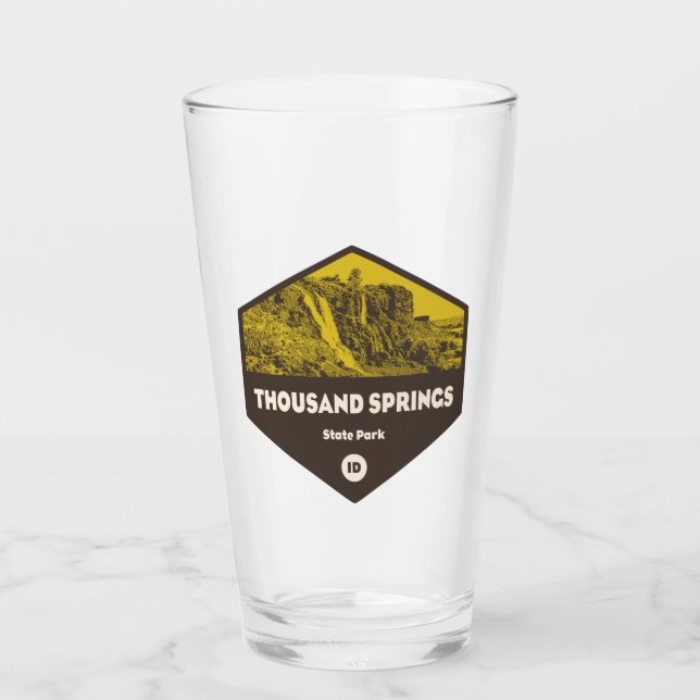 Thousand Springs Staat Park Idaho Glas (Vorderseite)