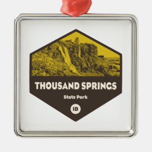Thousand Springs Staat Park Idaho Ornament Aus Metall