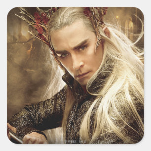 Thranduil Character Poster 1 Quadratischer Aufkleber