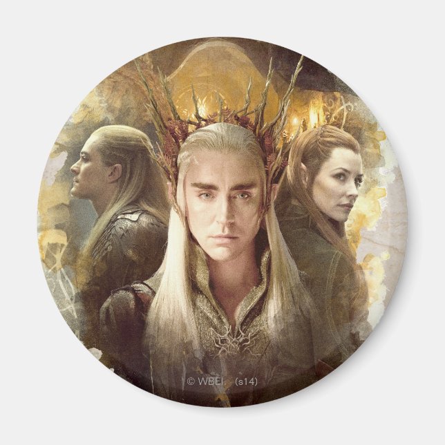 Thranduil, LEGOLAS GREENLEAF™, & TAURIEL™ Graphic Magnet (Vorne)