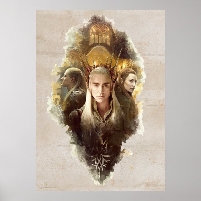 Thranduil, LEGOLAS GREENLEAF™, & TAURIEL™ Graphic Poster (Vorne)