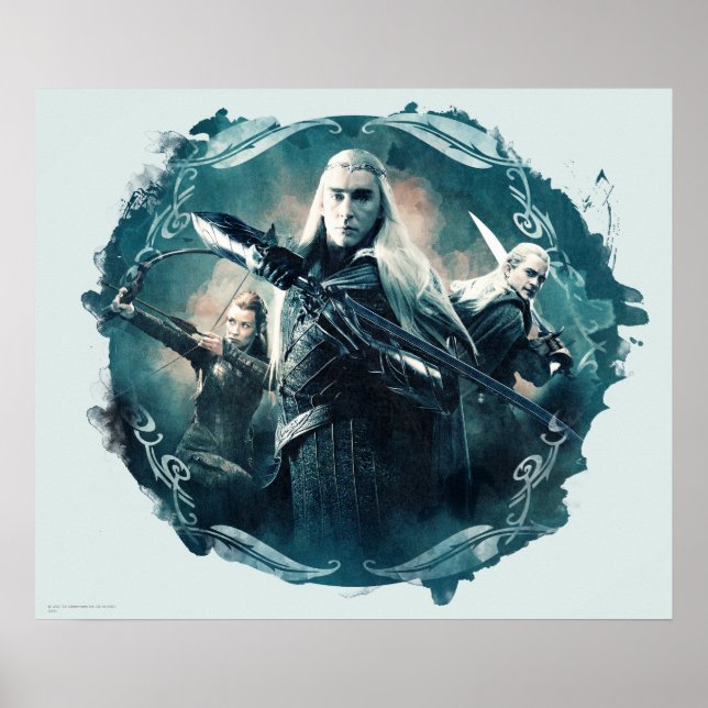 Thranduil, TAURIEL™, & LEGOLAS GREENLEAF™ Graphic Poster (Vorne)