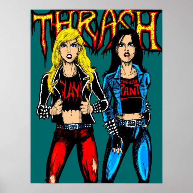 Thrash Metal Chicks Poster (Vorne)
