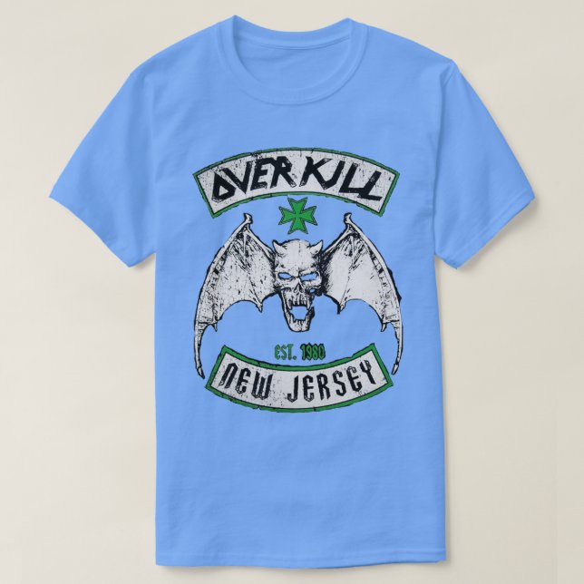 THRASH METAL OVERKILL NEW JERSEY T-Shirt (Design vorne)