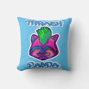 Thrash Panda Epic Punk Racoon Toon Art Kissen