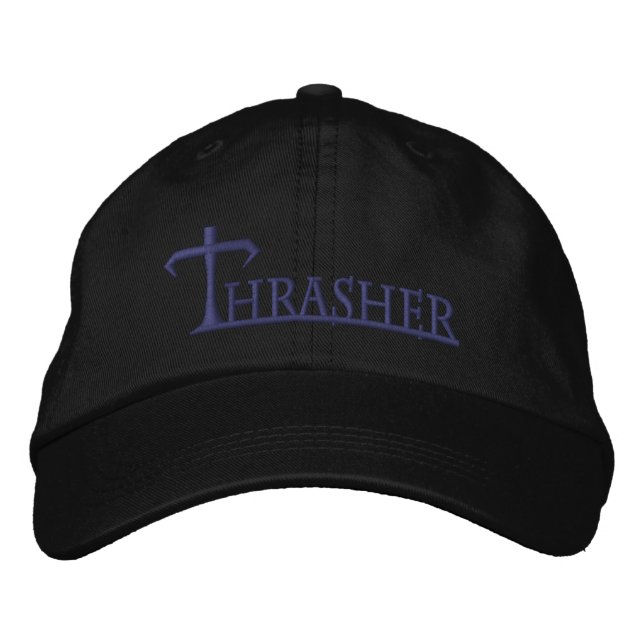 Thrasher Hat! Bestickte Kappe (Vorderseite)